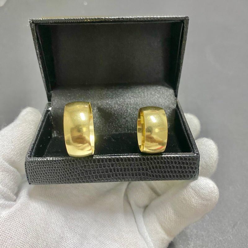 PAR DE ALIANÇAS MOD ABAULADA BOLEADA 10MM - WRDJOIAS