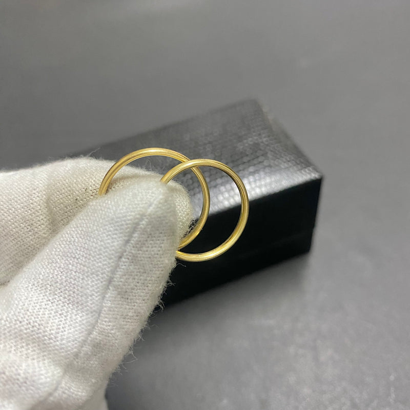 PAR DE ALIANÇAS MOD BOLEADA 1MM - WRDJOIAS