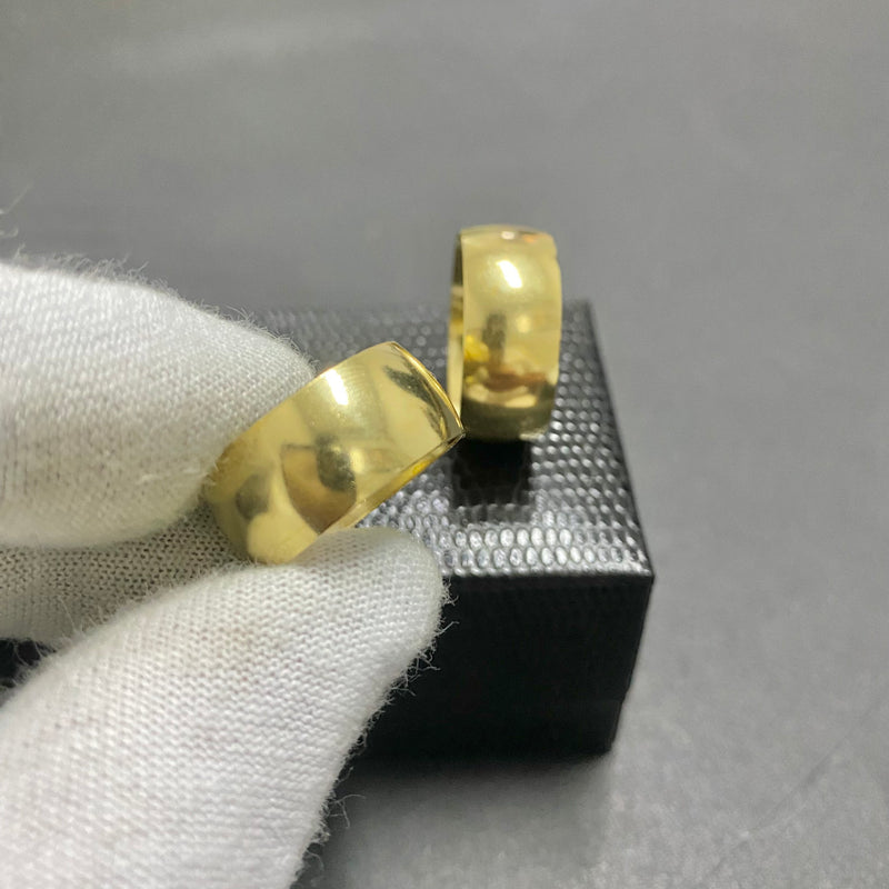 PAR DE ALIANÇAS MOD ABAULADA BOLEADA 10MM - WRDJOIAS