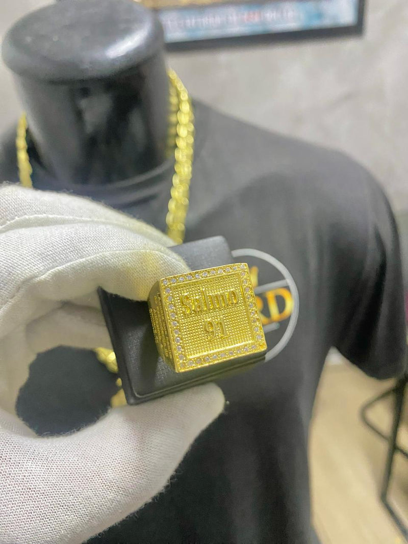 ANEL PERSONALIZADO SALMO 91 CRAVEJADO