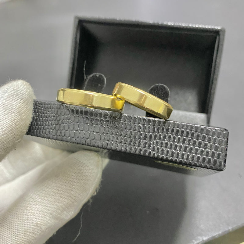 PAR DE ALIANÇAS MOD CHANFRADA 7MM - WRDJOIAS