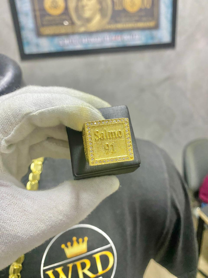ANEL PERSONALIZADO SALMO 91 CRAVEJADO