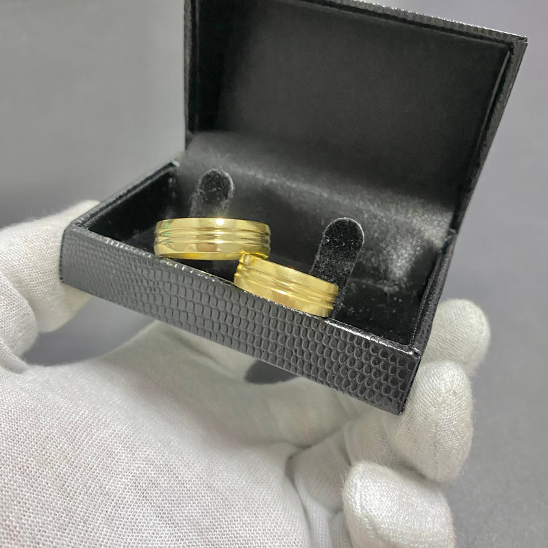 PAR DE ALIANÇAS MOD FRISADO 6MM - WRDJOIAS