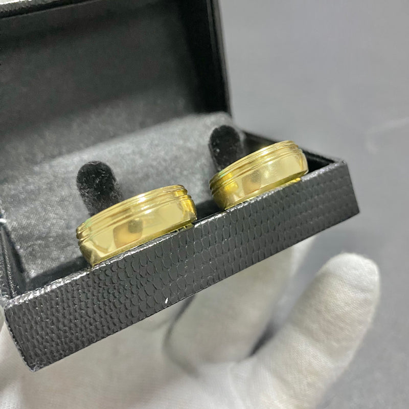 PAR DE ALIANÇAS MOD FRISO BORDA 8MM - WRDJOIAS