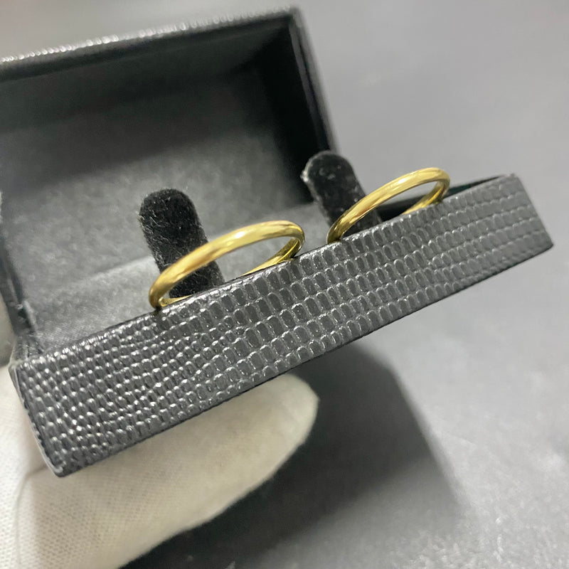 PAR DE ALIANÇAS MOD BOLEADA 1MM - WRDJOIAS