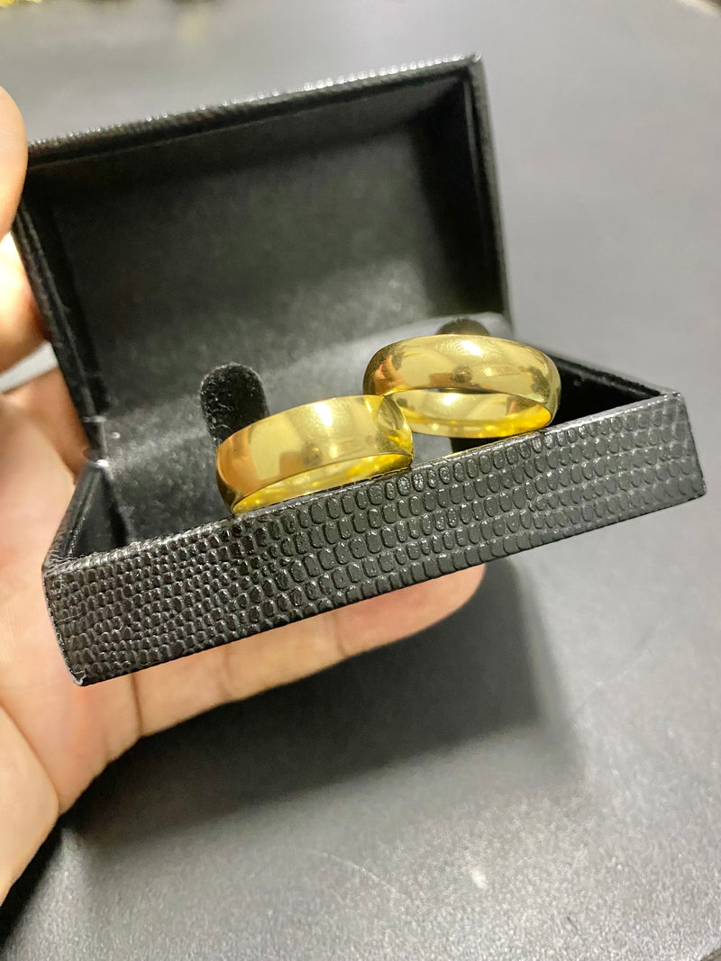 PAR DE ALIANÇAS MOD BOLEADO 8MM - WRDJOIAS