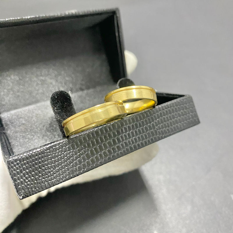 PAR DE ALIANÇAS MOD FRISO ONE 4MM - WRDJOIAS