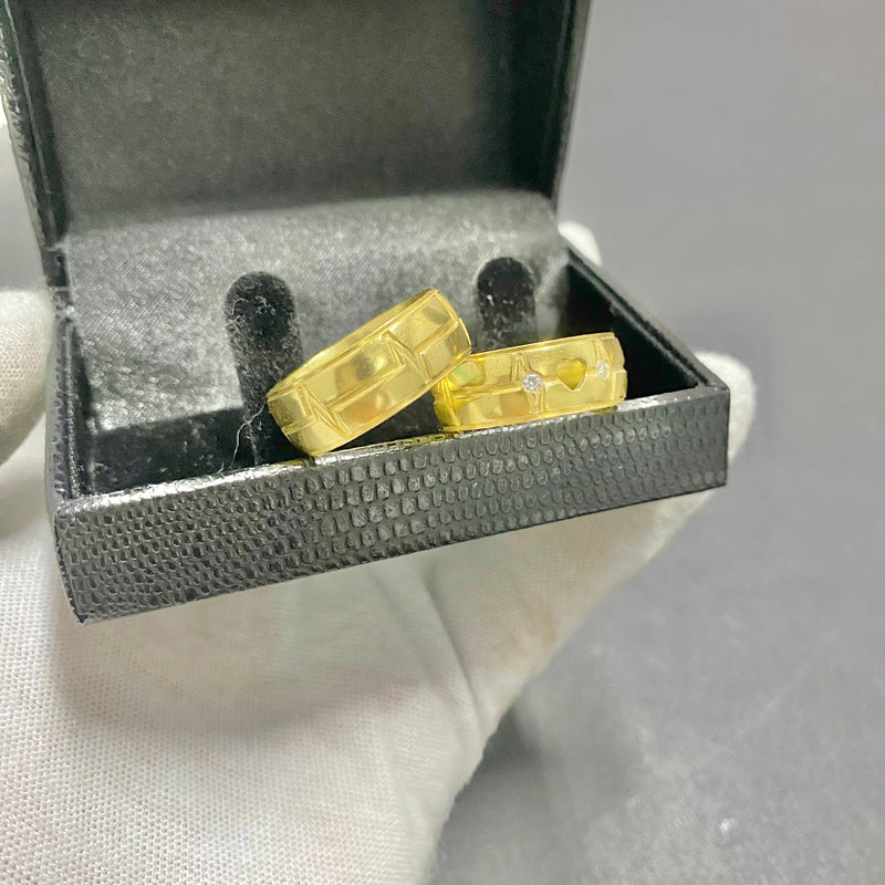 PAR DE ALIANÇAS MOD BATIMENTOS CORAÇÃO 8MM - WRDJOIAS