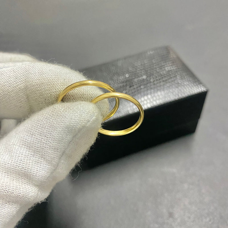 PAR DE ALIANÇAS MOD BOLEADA 1MM - WRDJOIAS