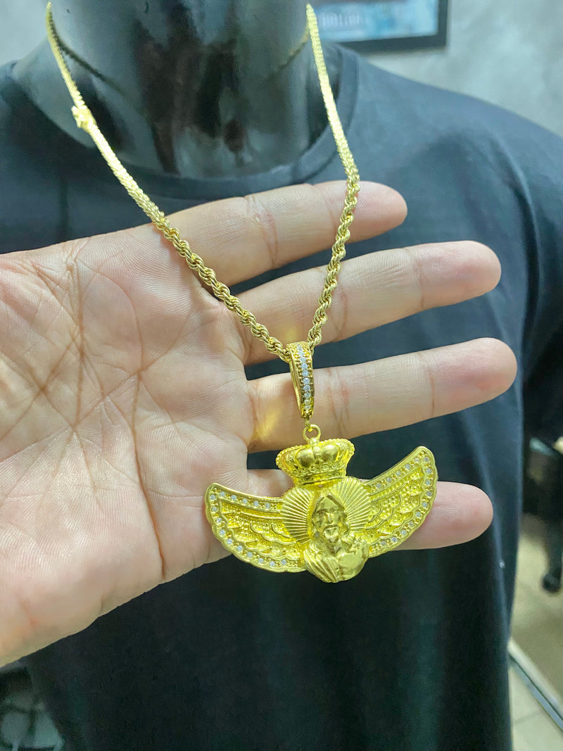 CORRENTE ELO BAIANO 4MM + JESUS ASAS