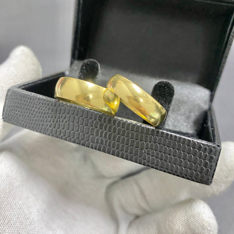 PAR DE ALIANÇAS MOD BOLEADO 8MM - WRDJOIAS
