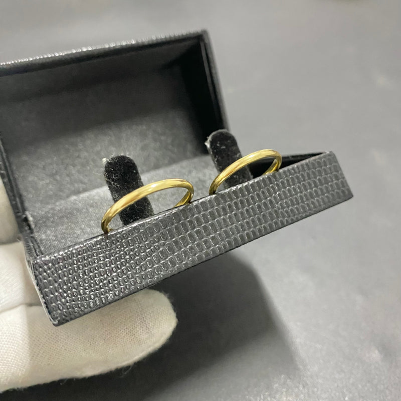 PAR DE ALIANÇAS MOD BOLEADA 1MM - WRDJOIAS