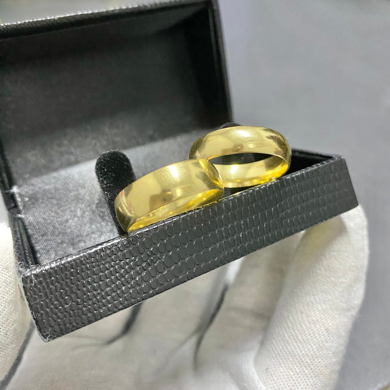 PAR DE ALIANÇAS MOD BOLEADO 8MM - WRDJOIAS