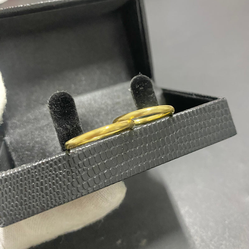 PAR DE ALIANÇAS MOD BOLEADA 1MM - WRDJOIAS