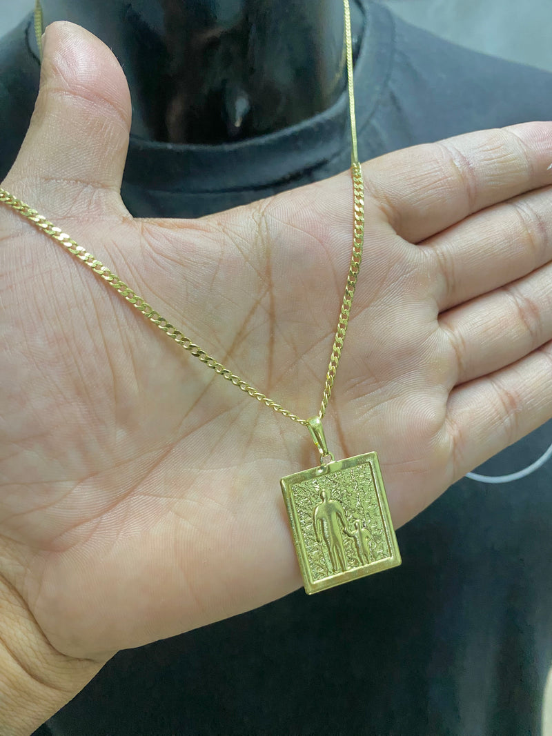 CORRENTE ELO PITBULL 2MM C/PING PAI E FILHO - WRDJOIAS