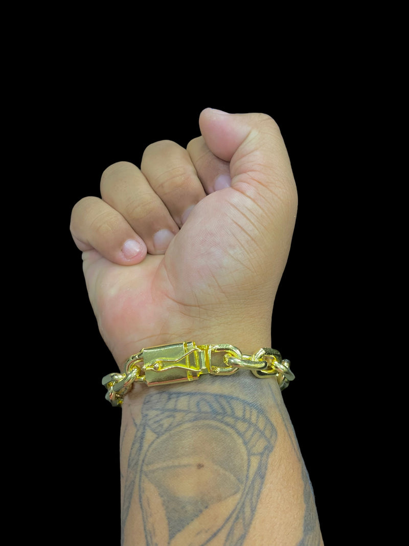 PULSEIRA ELO CADEADO 14MM - WRDJOIAS