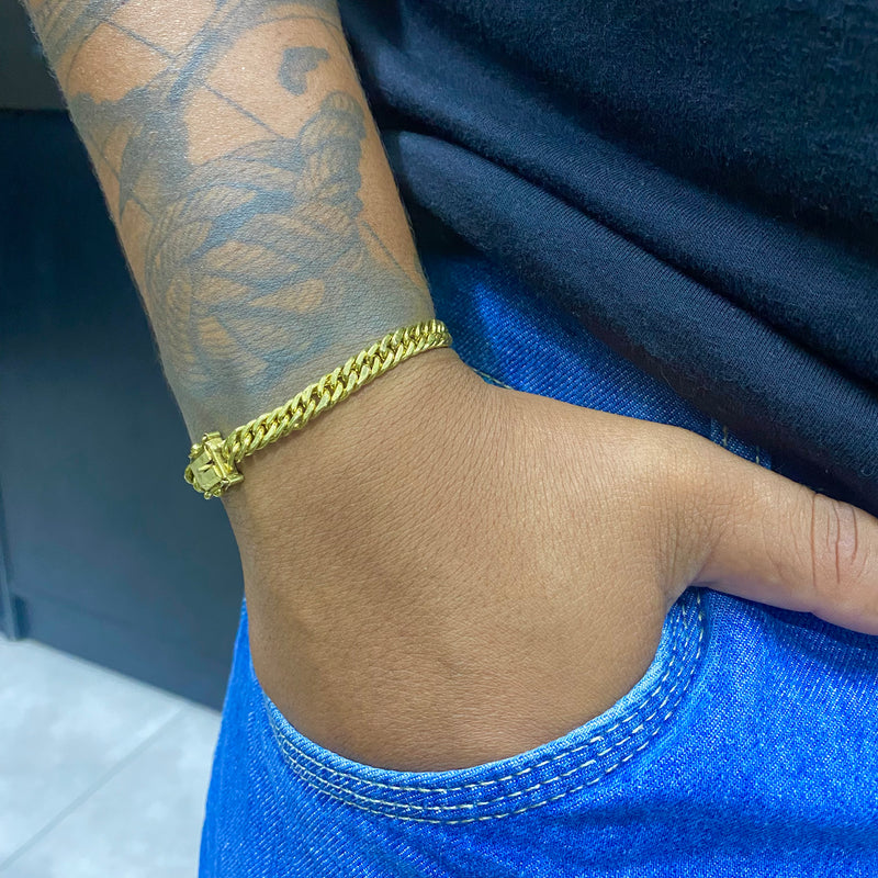 PULSEIRA ELO GRUMET 4MM - WRDJOIAS